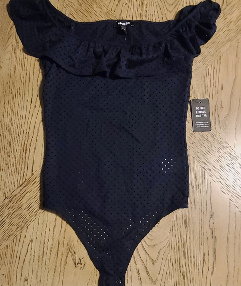 Express eyelet body suit XS
